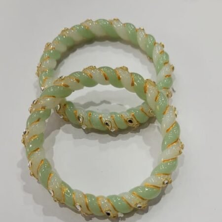 Twisted hoop bangles