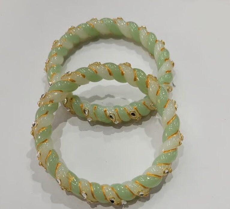 Twisted hoop bangles
