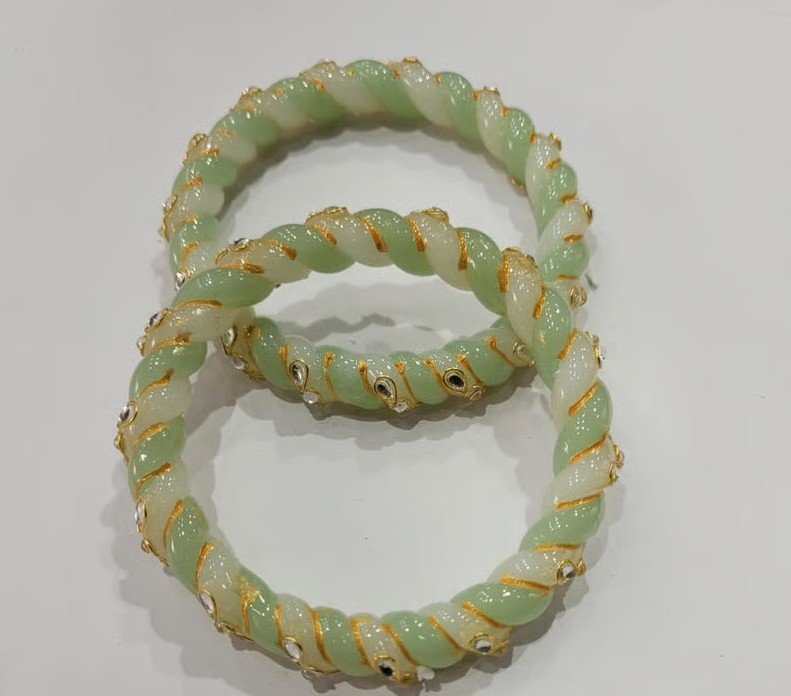 Twisted hoop bangles